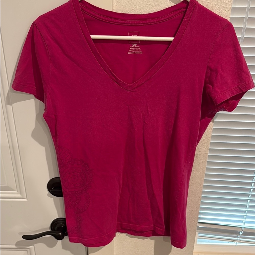 The North Face Pink Fitted Short Sleeve Tee
